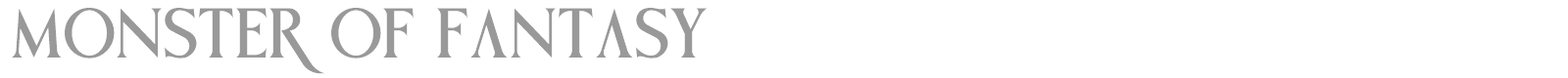 Monster of Fantasy font preview